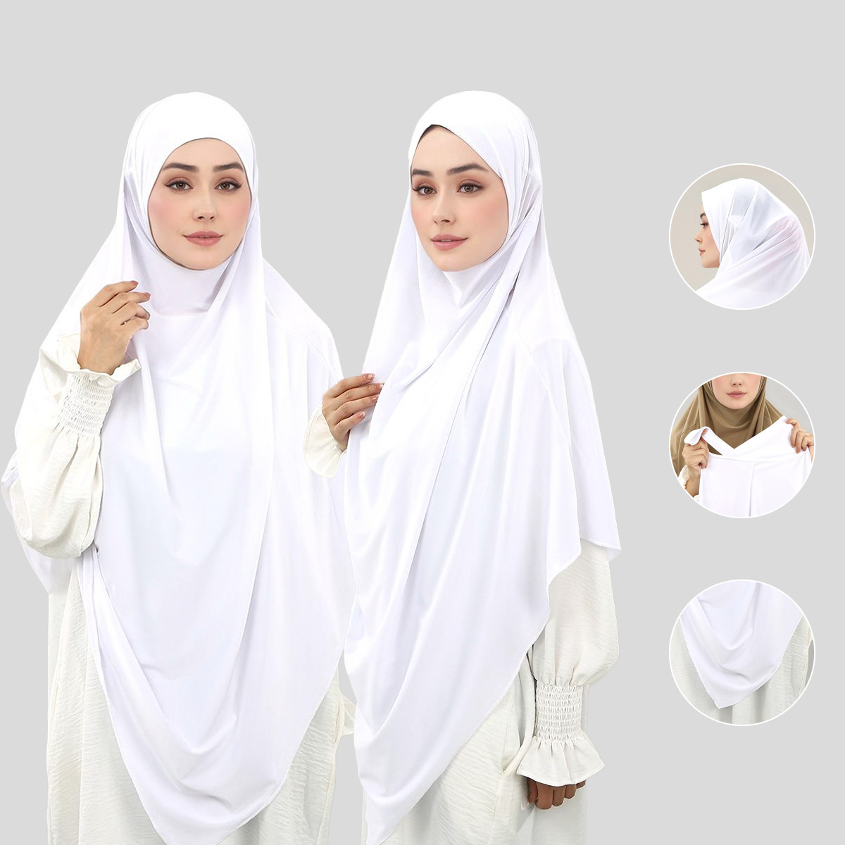 Baby Products Malaysia - Grote Soild Moslim Etnische Instant Hijab
