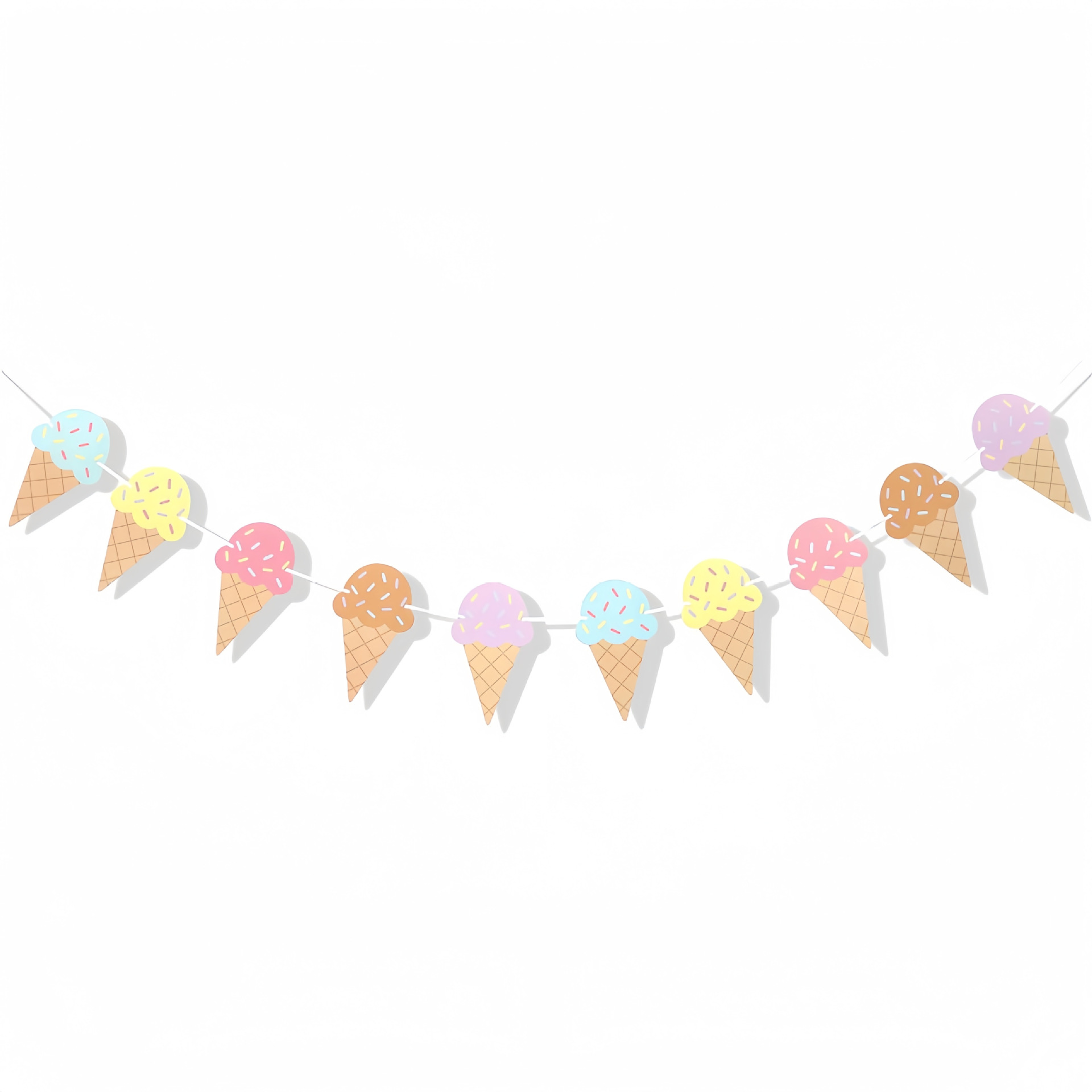 Baby Products Lotion - Zoete ijsjes thema papieren banner wanddecoratie