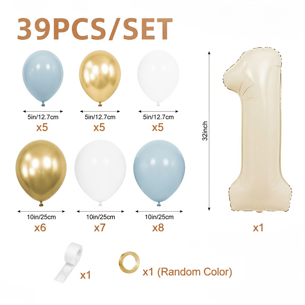 39 stuks crèmekleurige ballonn - Baby Products Lotion recensie en prijs